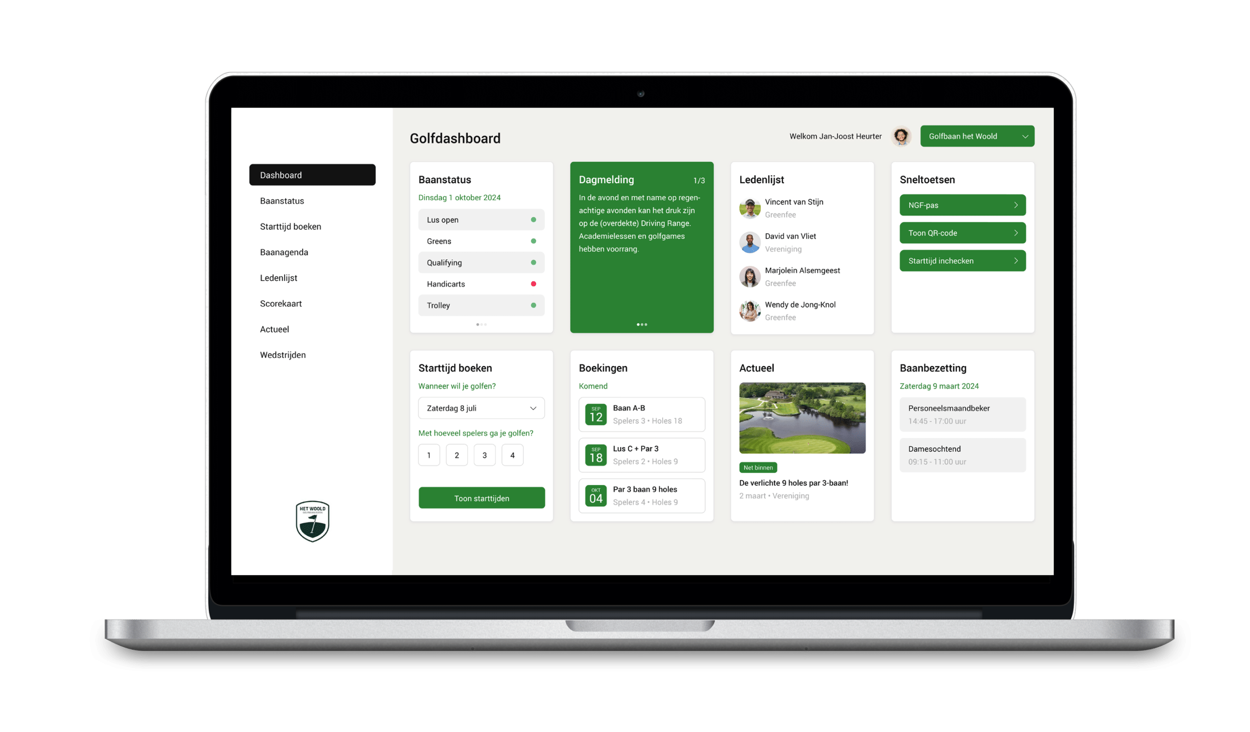 Golfdashboard - Het Woold